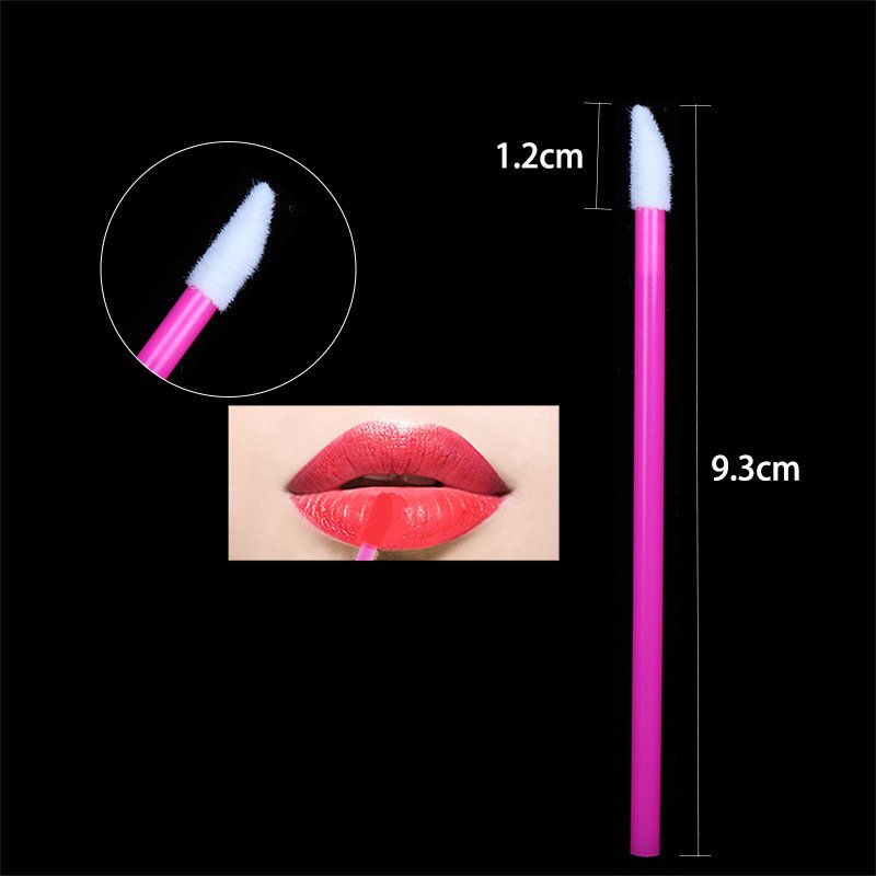 Colorful Disposable lip gloss rod 9.5cm makeup tool disposable solid lip brush stick wand