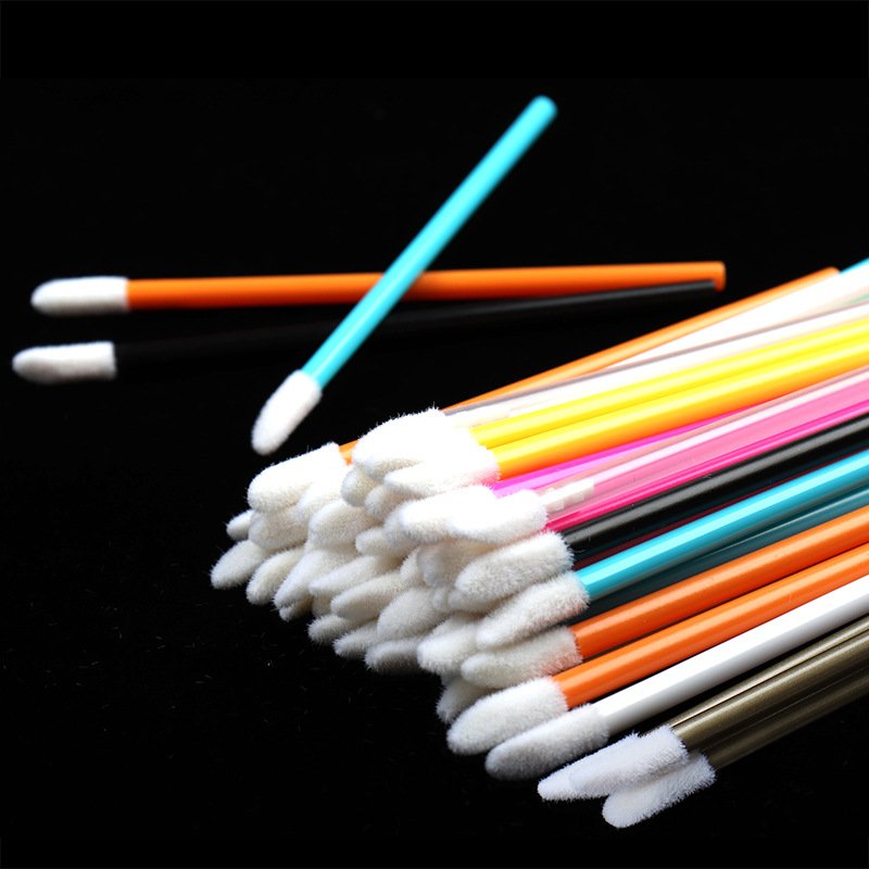 Colorful Disposable lip gloss rod 9.5cm makeup tool disposable solid lip brush stick wand