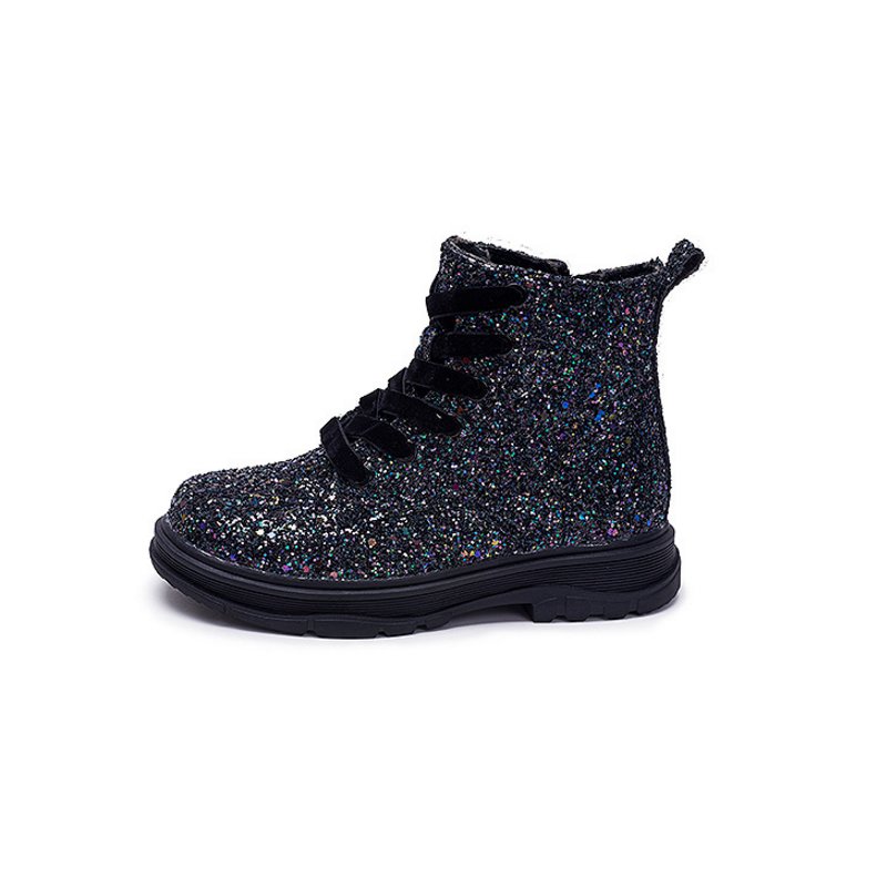 Fashion new winter children's shoes princess glitter girls anti slip foot warmer Snow boots for 2-6 years old.