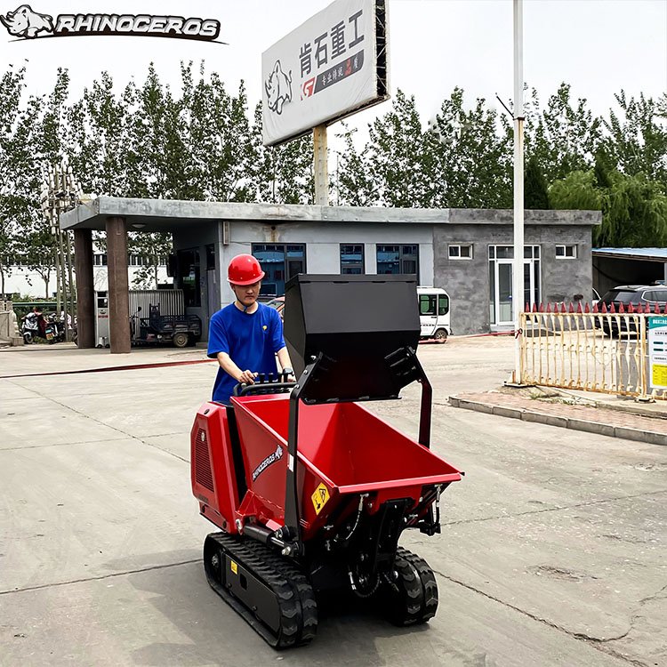 Mini Dumper Crawler Rhinoceros 2024 New XN800 China Rubber Mini Loader 4x4 Epa Engine Power Barrow B&S Engine