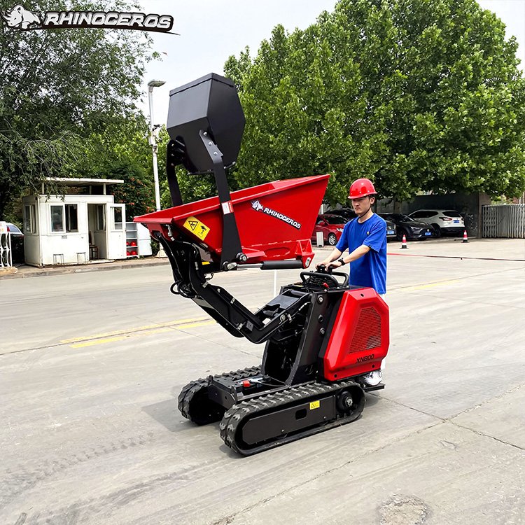 Mini Dumper Crawler Rhinoceros 2024 New XN800 China Rubber Mini Loader 4x4 Epa Engine Power Barrow B&S Engine