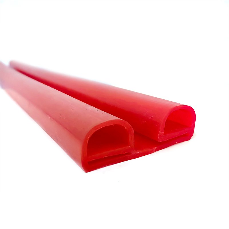 Custom shape extruded transparent u l e type silicone rubber edge self adhesive strip trim seals