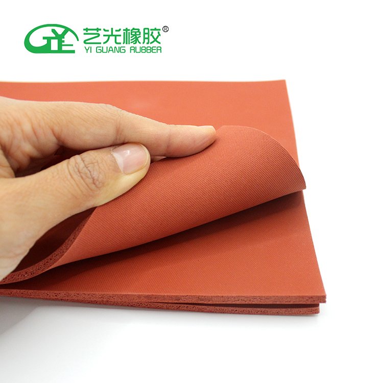 High temperature resistance fire retarding silicone foamed rubber pads sheets gaskets strips for energy storage battery