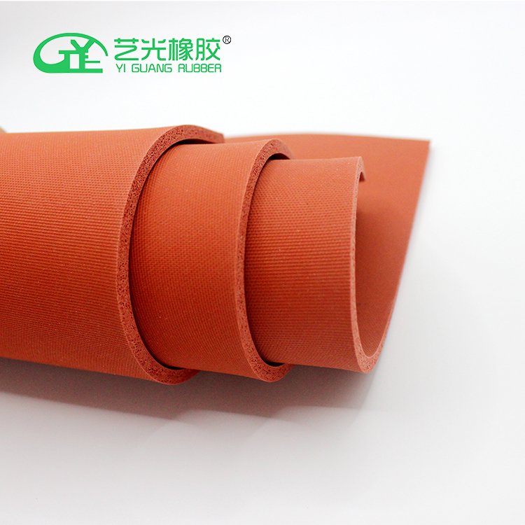 High temperature resistance fire retarding silicone foamed rubber pads sheets gaskets strips for energy storage battery