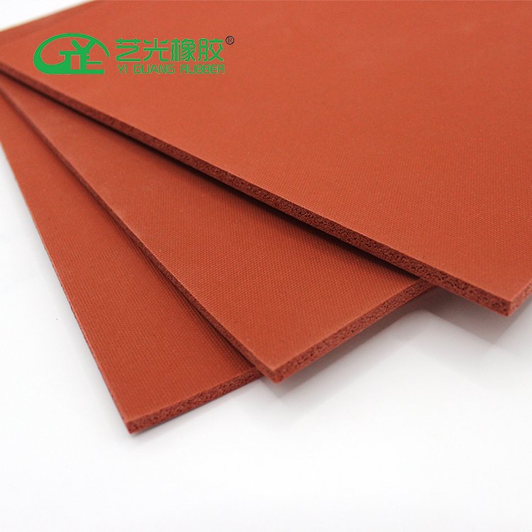 High temperature resistance fire retarding silicone foamed rubber pads sheets gaskets strips for energy storage battery