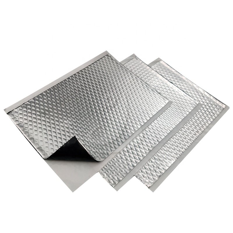 Aluminum and butyl rubber Sound Damping 800 x 500 x 2mm sound deadening sheet for car