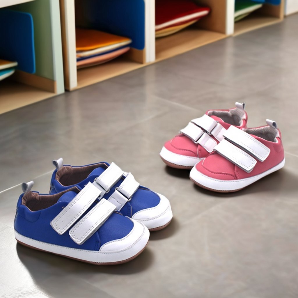 Leather toddler baby casual ergonomic minimalist wide toe box barefoot kids zero drop shoes