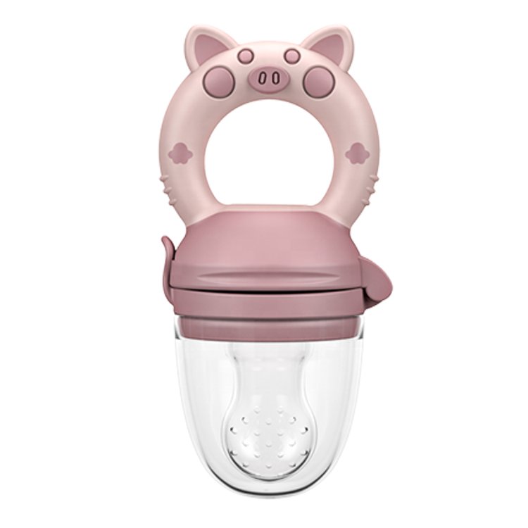 2021 BPA Silicone infant pacifier no need squeeze nipple kids fresh vegetable fruit silicone baby food pacifier baby feeding