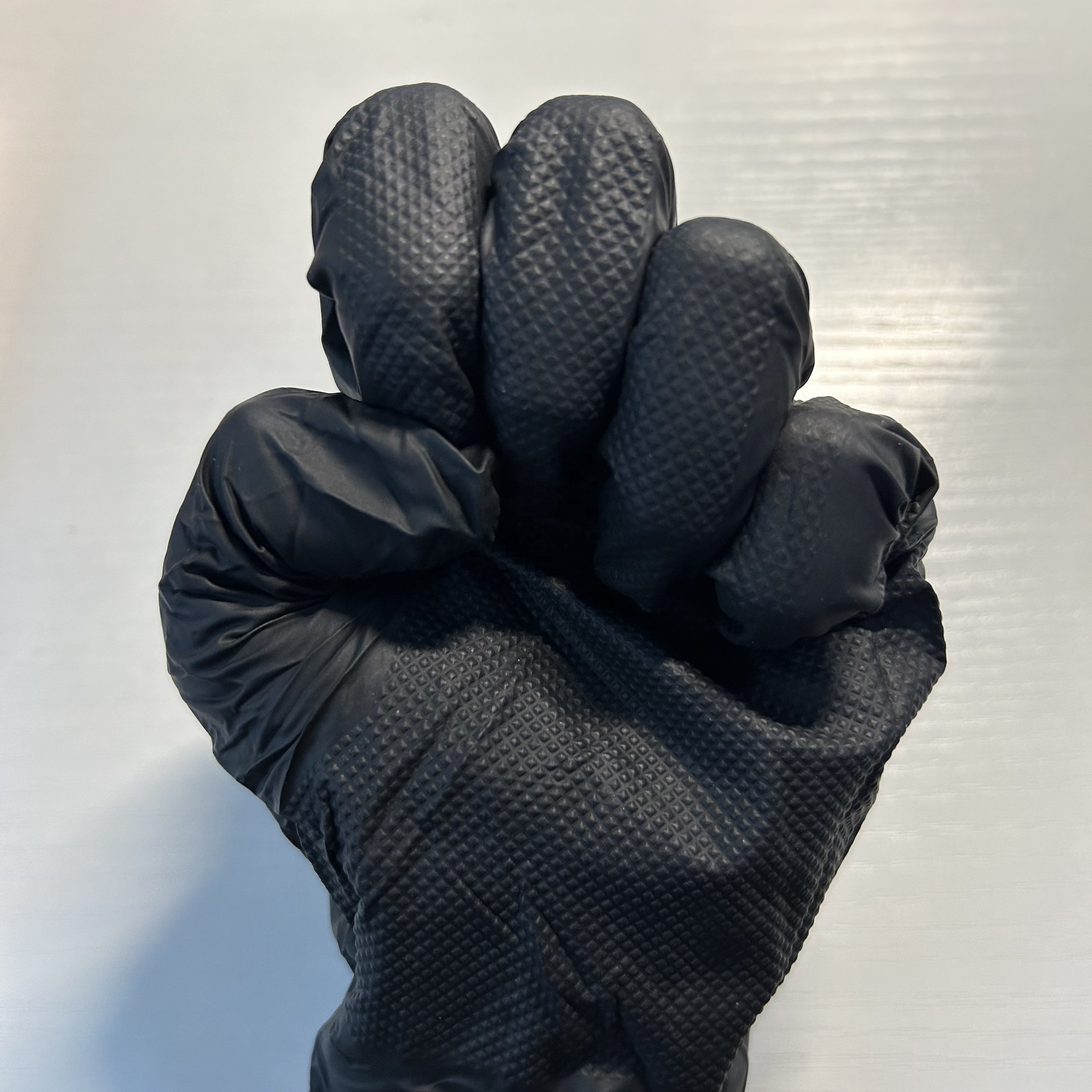 Wholesale price car cleaning room black orange nitrile powder free cleaning use industrial mechanics hand gloves