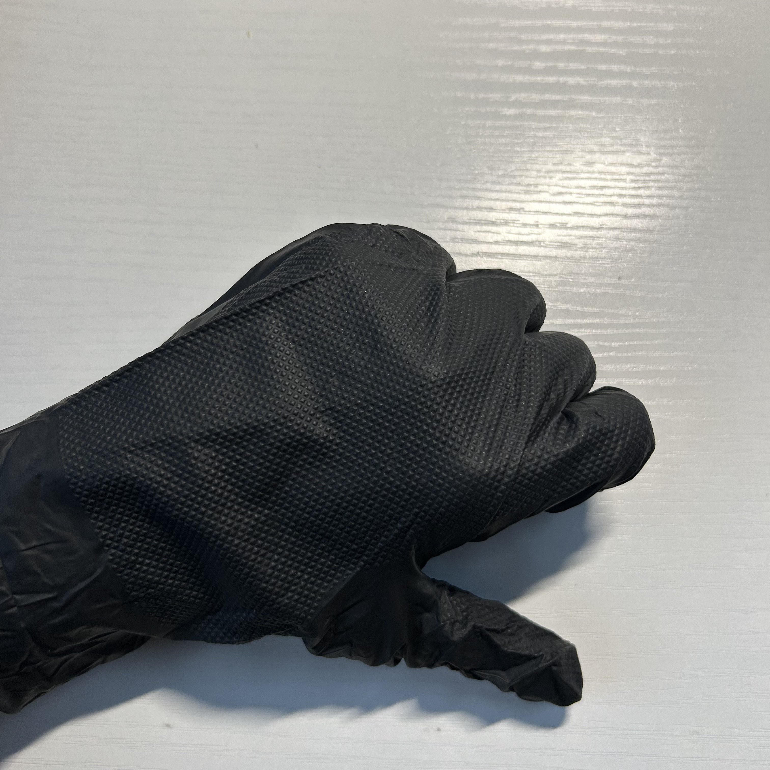 Wholesale price car cleaning room black orange nitrile powder free cleaning use industrial mechanics hand gloves