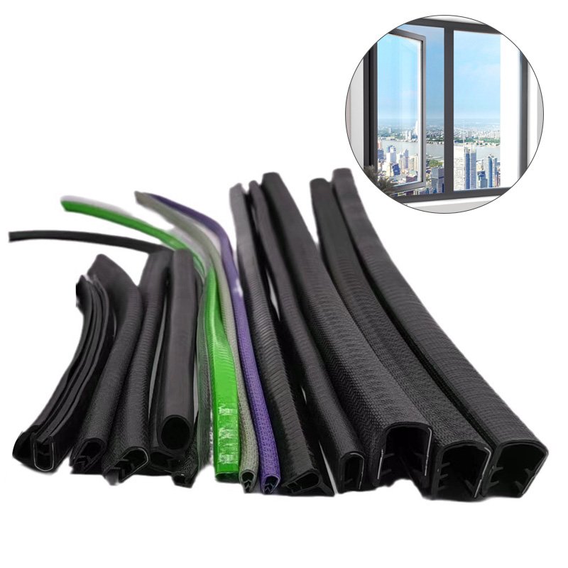 XHW Custom universal slanted t type weatherstrip edge trim car rubber seal strip for front bumper light gap