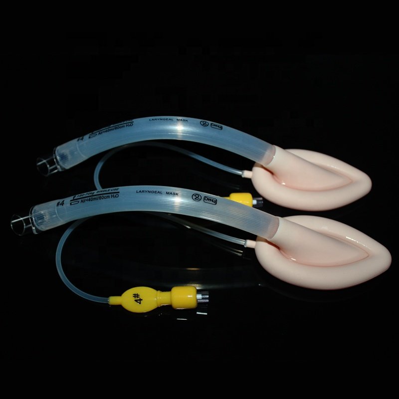 OEM ODM reusable silicone laryngeal mask medical grade silicone rubber laryngeal mask airway for operation
