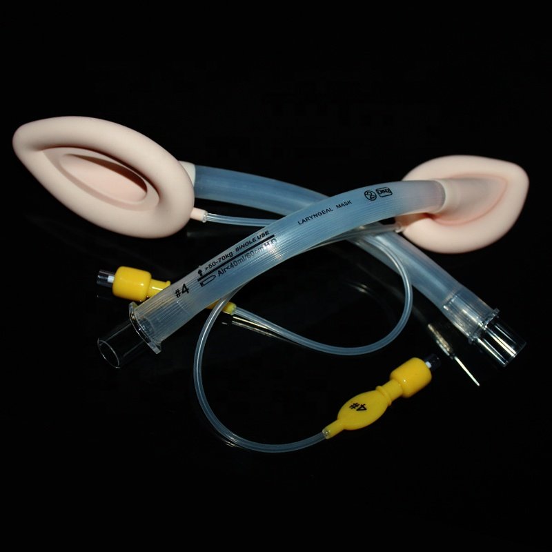 OEM ODM reusable silicone laryngeal mask medical grade silicone rubber laryngeal mask airway for operation