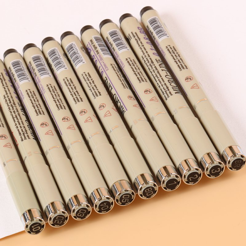 Giorgione High Quality Plastic Rod 3/4/5/6/8/10/12 Pcs Syringe Pen Set Line Marker PVC Box