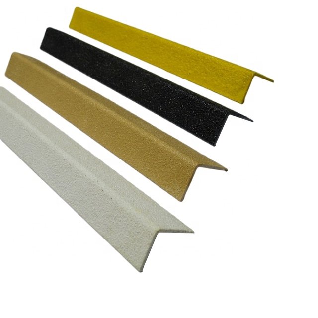 gritted Anti Slip Safety Granite Carborundum gfrp composite plastic fibre Stair Inserts Stair Nosing Strips