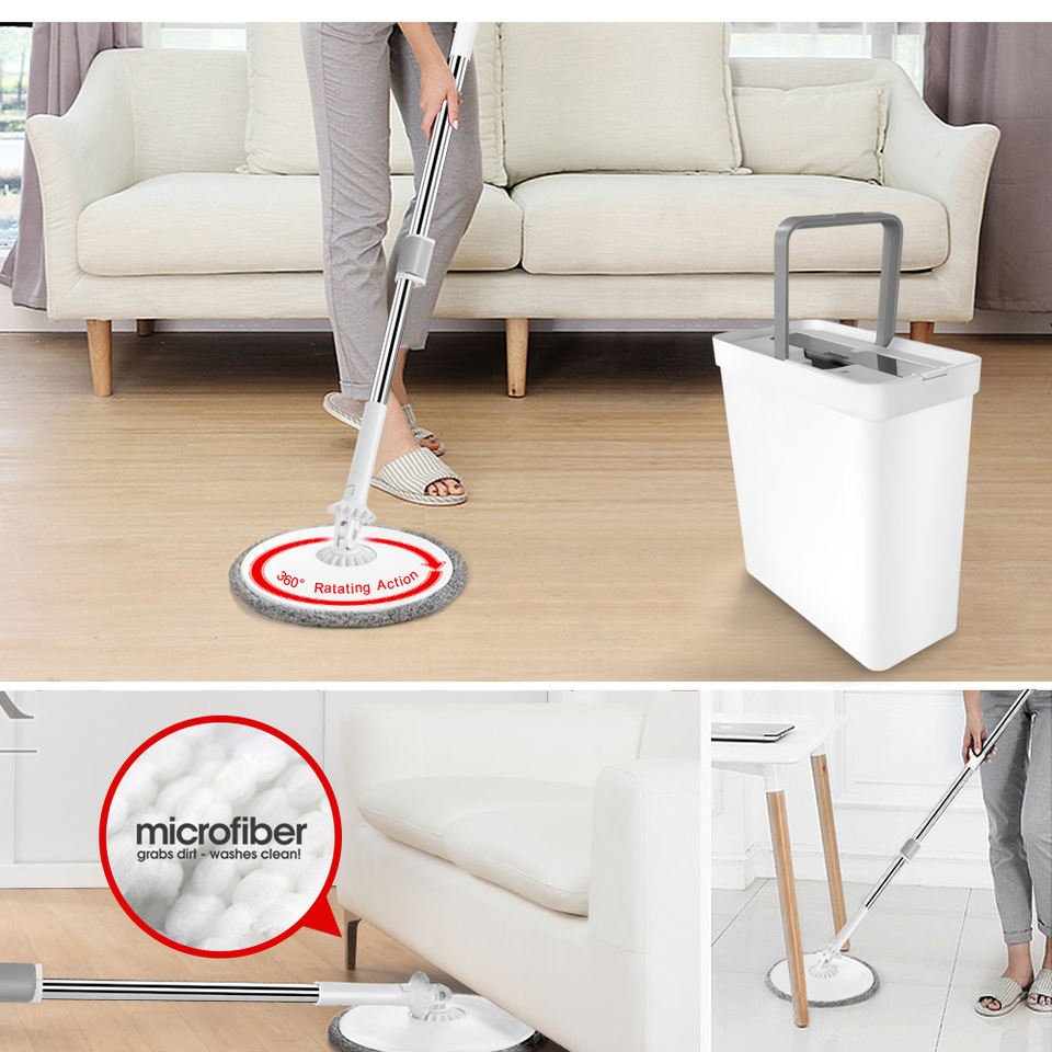Masthome Factory Price Microfiber Mop Pad Spining Mop 360 Trapeador Magic Ceramic Floor Mop With Bucket