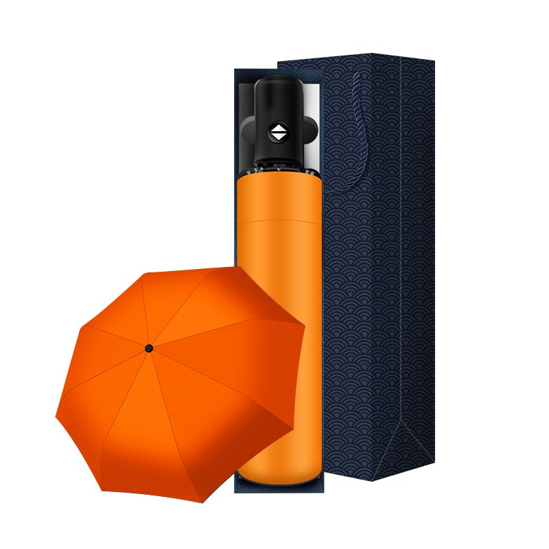 Sun Protection automatic 8 Panels Windproof stainless steel stand umbrella gifts for clients with logo