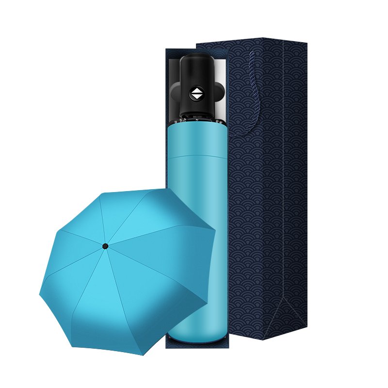 Sun Protection automatic 8 Panels Windproof stainless steel stand umbrella gifts for clients with logo