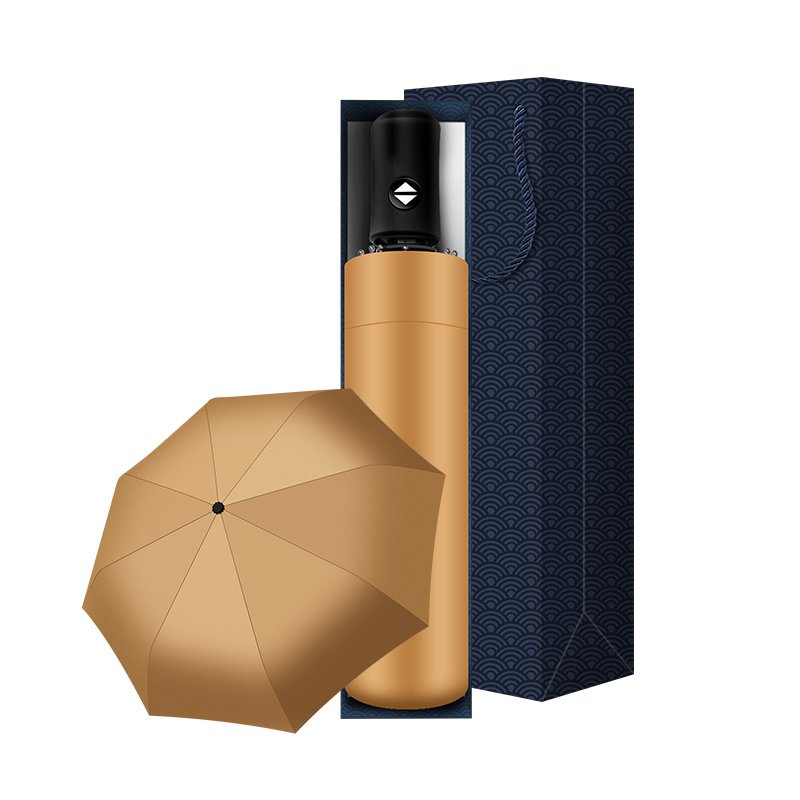 Sun Protection automatic 8 Panels Windproof stainless steel stand umbrella gifts for clients with logo