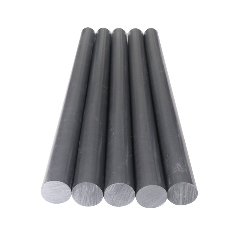 Black PTFE filled 25% carbon engineering Plastic Rod PTFE Rod