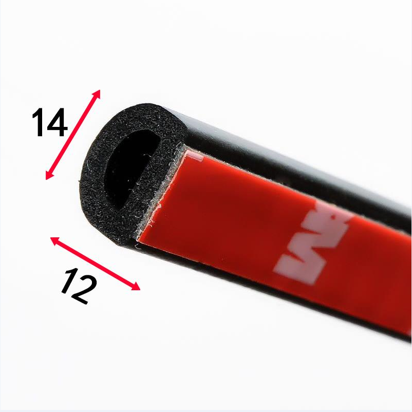 self-adhesive D gasket EPDM seal strip foam rubber D shape rubber seal strip