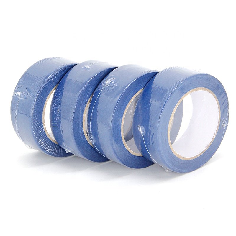 UV 14 days Heat Resistance 120 Degree Automotive Crepe Paper Painting Tape Blue Painters Masking Tape