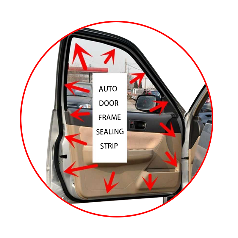 Auto Car parts Door Seals car auto Rubber Door frame Seal Strip Rubber Seal belt can be customized