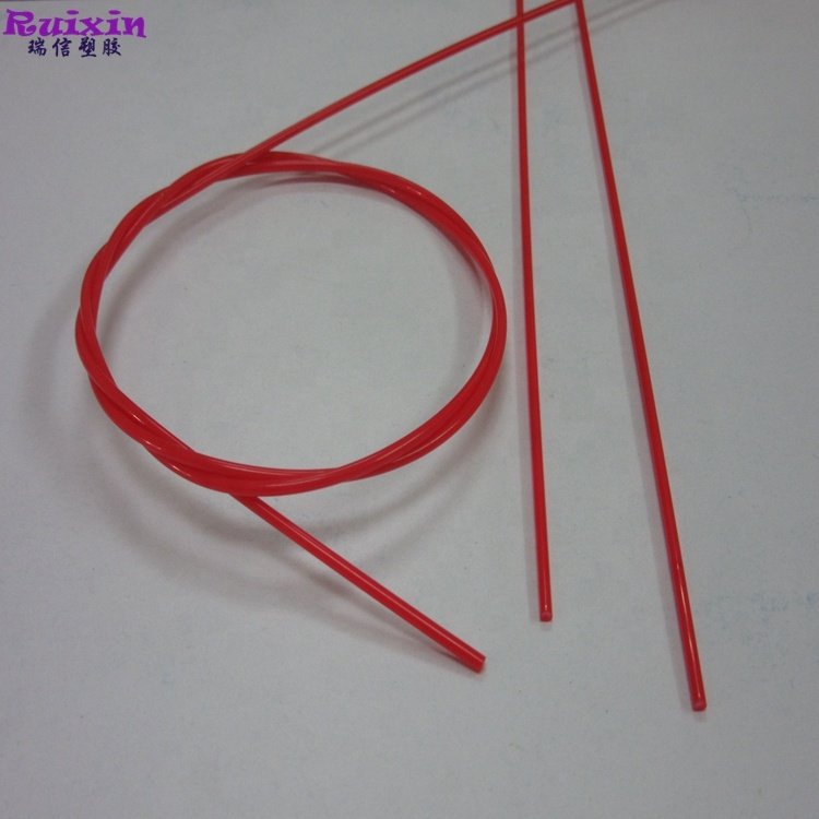 Red leptonema plastic stick thin flexible rod small size