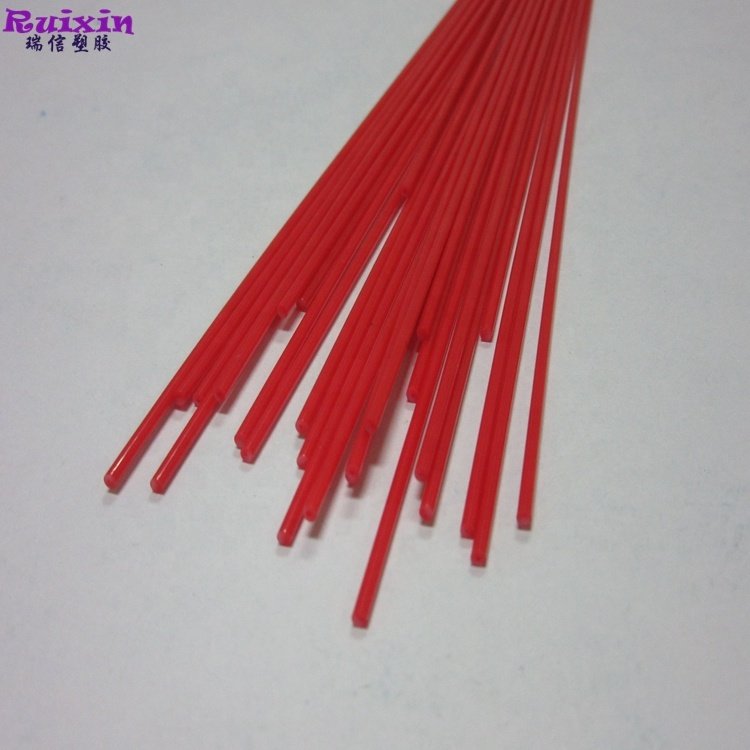 Red leptonema plastic stick thin flexible rod small size