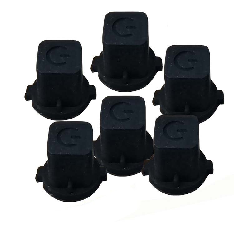 Waterproof Black Silicone Bushing Plug Round Auto Sensor Wire Harness Rubber Tube Cable Sleeving Grommet
