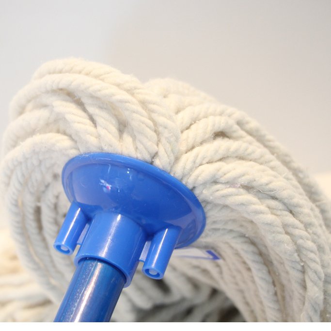 Cheap High Quality 400gm cotton mops Cotton wet Mop head with 260g & 300g plastic clip 70g 130cm length