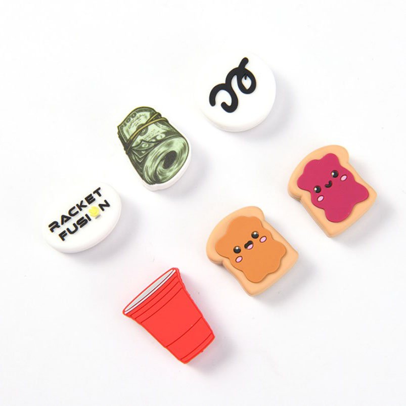 High quality PVC tennis racquet vibration dampener rubber tennis dampeners custom logo