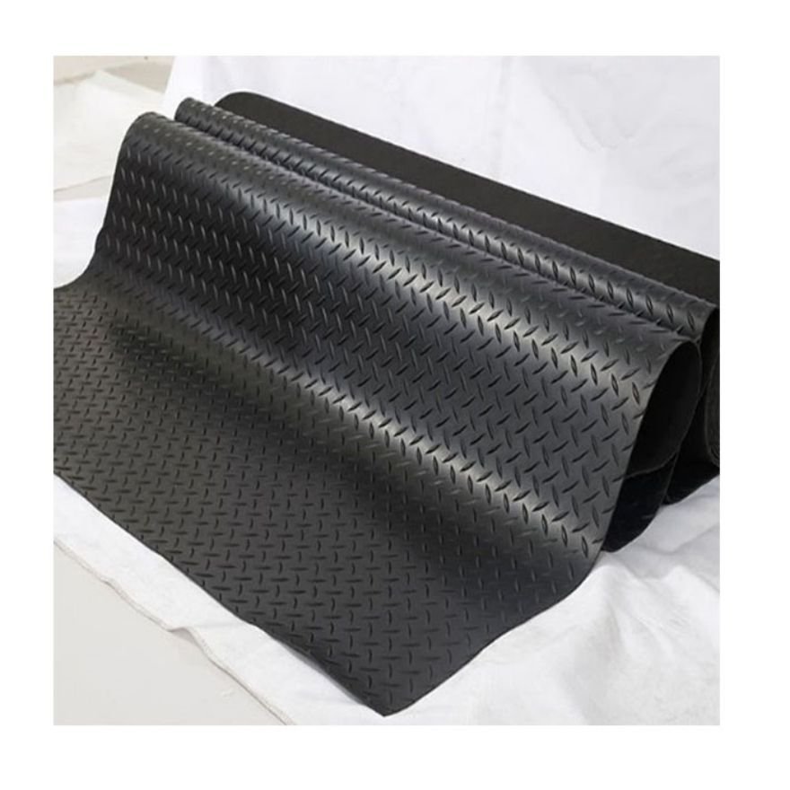 Anti Slip 3mm 6mm Pattern Willow Leaf Rubber Floor Sheet Mat