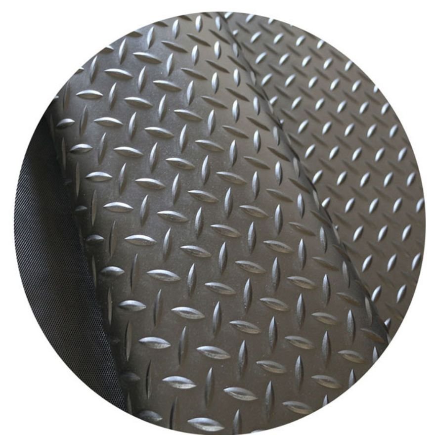 Anti Slip 3mm 6mm Pattern Willow Leaf Rubber Floor Sheet Mat