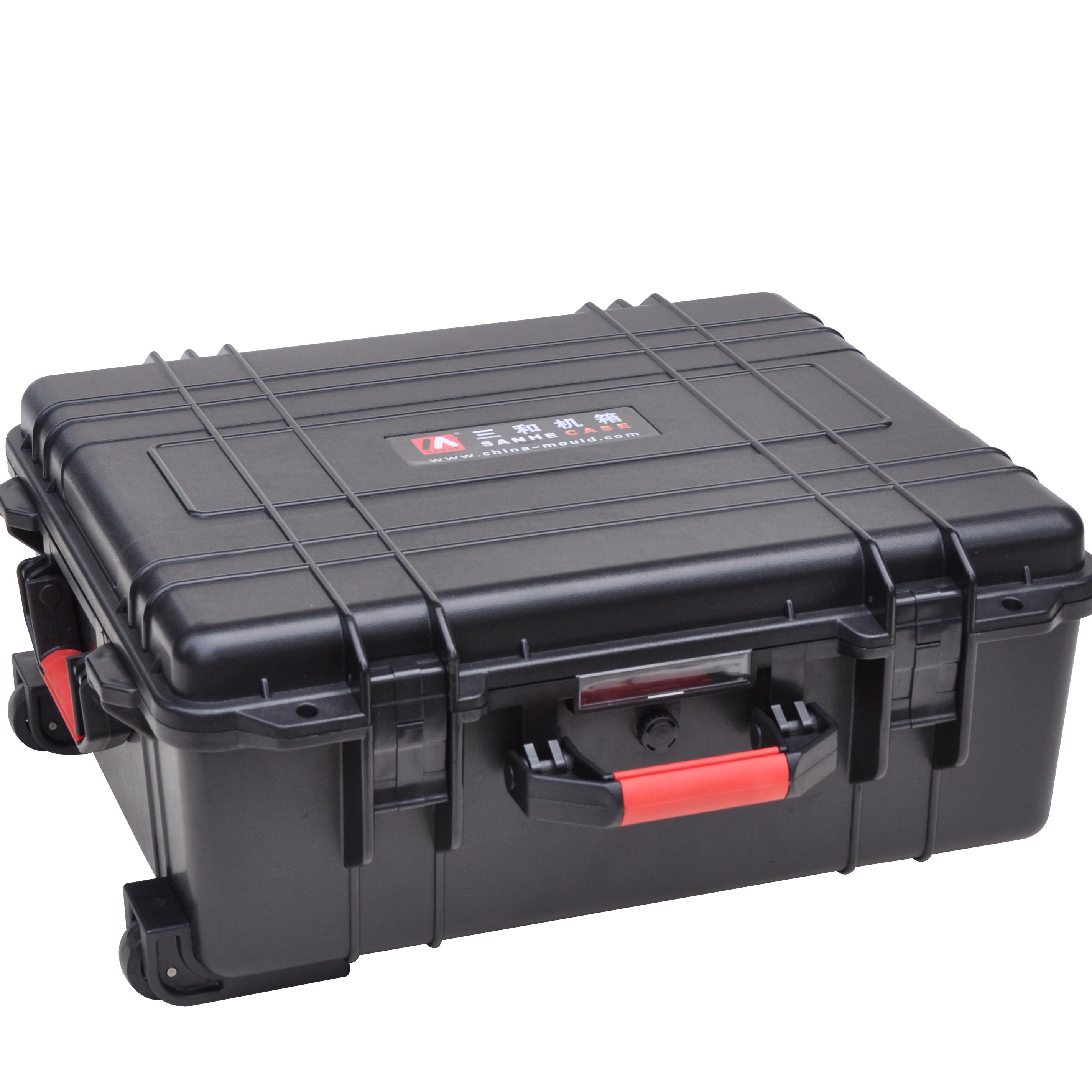 IP67 Protected Plastic Equipment Case with Wheels and Scalable Tie Rod Made from ABS Materials