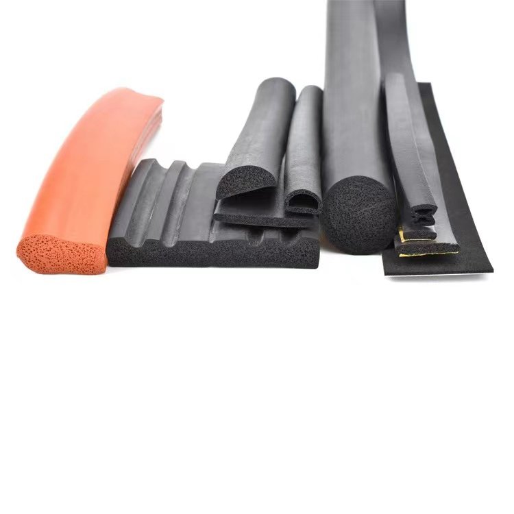 EPDM shaped clip bottom under wood epdm foam weather waterproof window flexible garage rubber sliding door sealing strip
