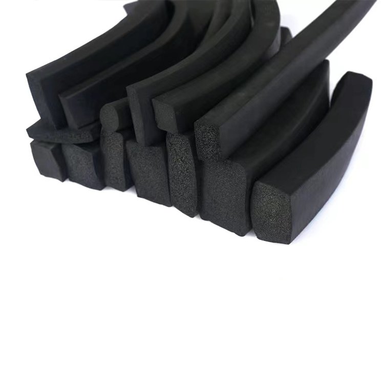 EPDM shaped clip bottom under wood epdm foam weather waterproof window flexible garage rubber sliding door sealing strip