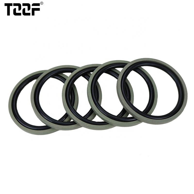 Glyd ring SPGO in bronze filled PTFE NBR for hydraulic piston rod seals height 6.3mm