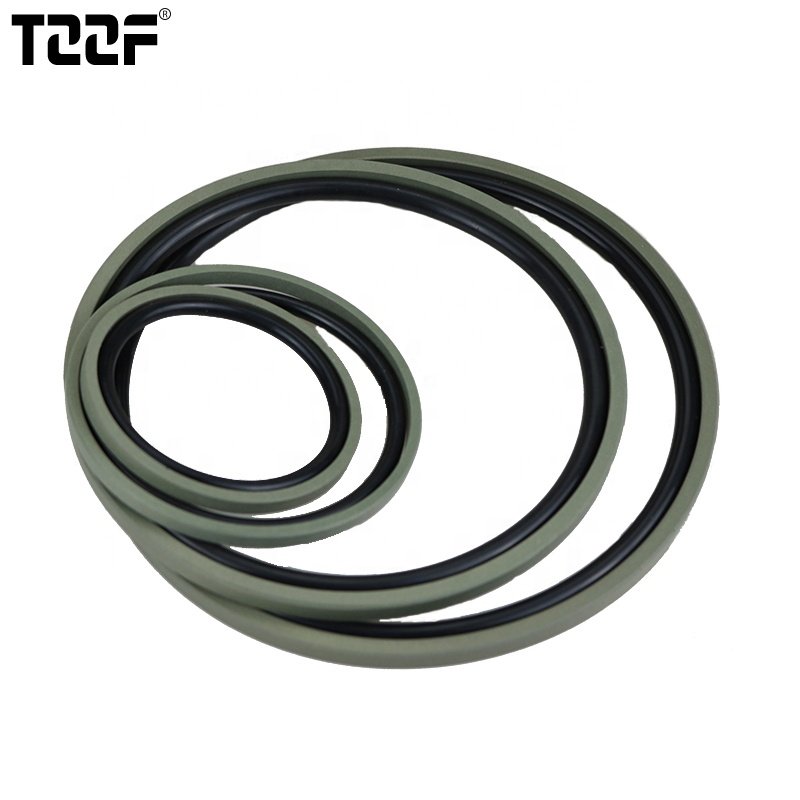 Glyd ring SPGO in bronze filled PTFE NBR for hydraulic piston rod seals height 6.3mm