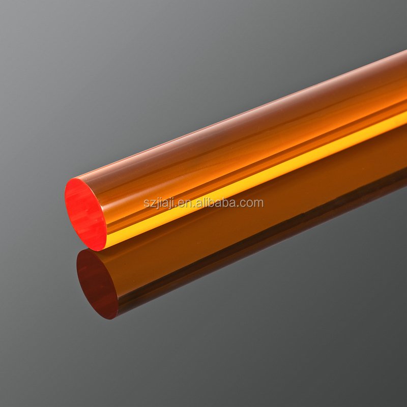 transparent polymethylmethacrylate PMMA acrylic round rod