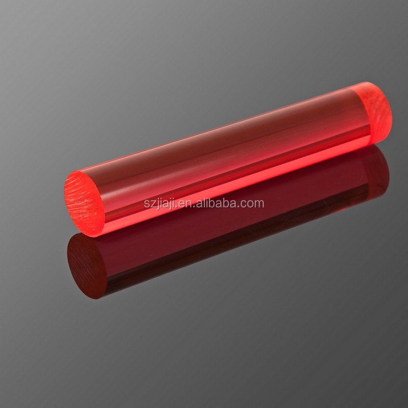 transparent polymethylmethacrylate PMMA acrylic round rod