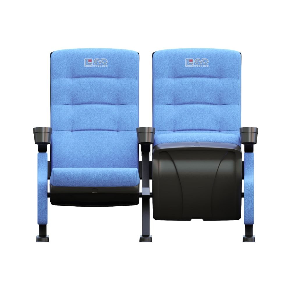 Hot Selling Modern Design Commercial Folding Auditorium Chair with Plastic Cup Holder Church Cinema School Theater Movie Halls