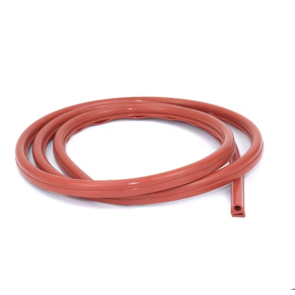 High temperature resistant silicone rubber U-shaped sealing strip E-shaped silicone sealing strip