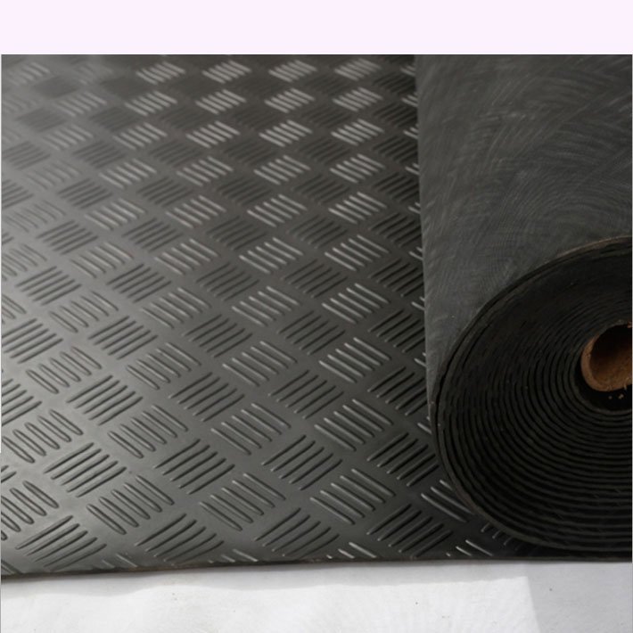 Anti Slip Checker Pattern Rubber Mat Flooring