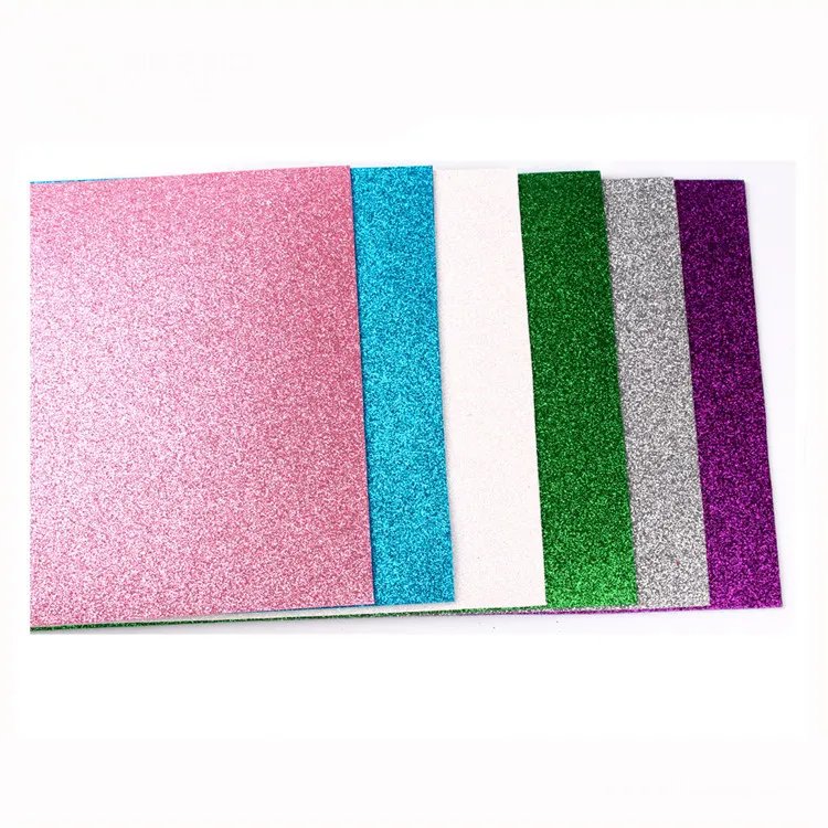 Material Glitter Roll Rubber Sheets for DIY Ethylene Vinyl Acetate GOMA EVA Foam A4 EVA Free Sample Running Craft and DIY