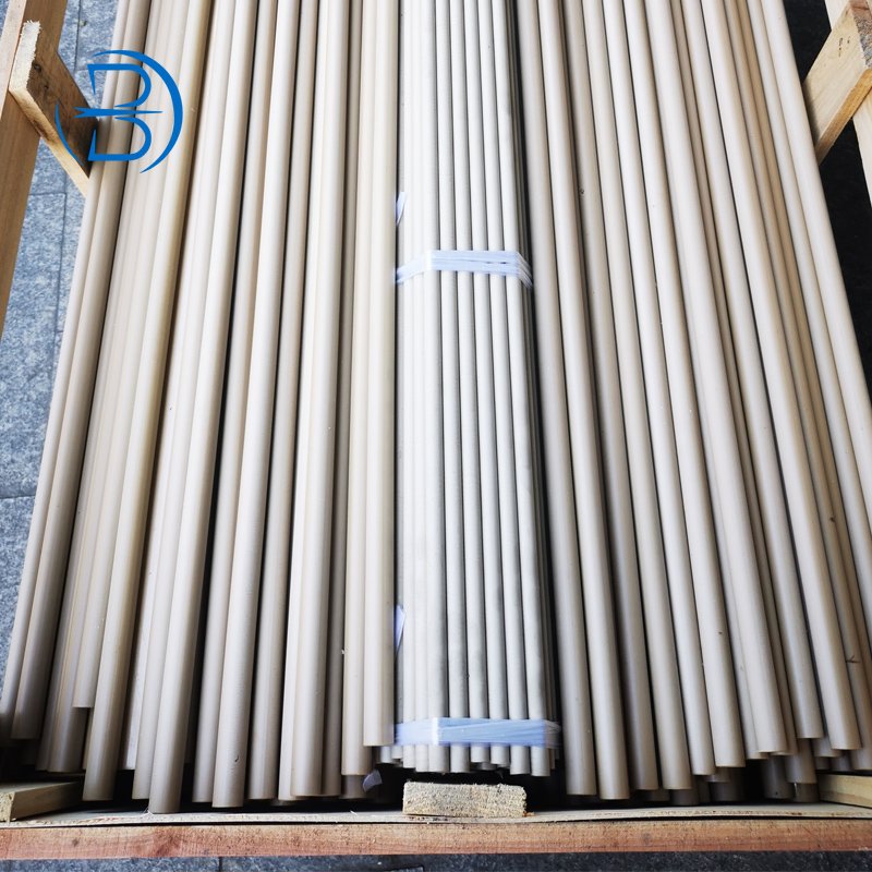 Natural color PEEK Plastic rod gf30 black peek rod