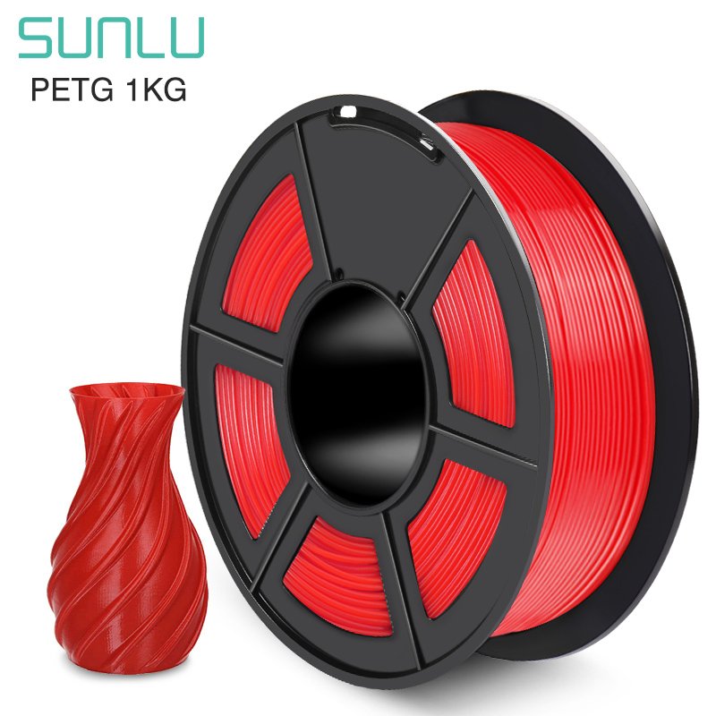 SUNLU 3D printing filament RoHS Reach 1.75 petg plastic 3d printer petg filament 1 kg in plastic rods 3d filaments