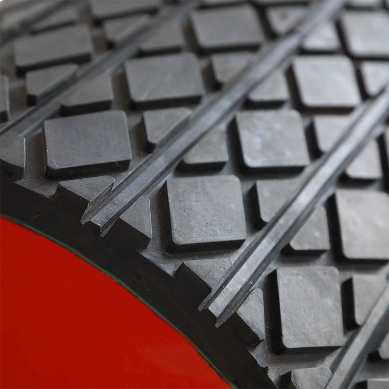 high wear resistant CN layer conveyor mini diamond pulley lagging rubber sheets for mining industry