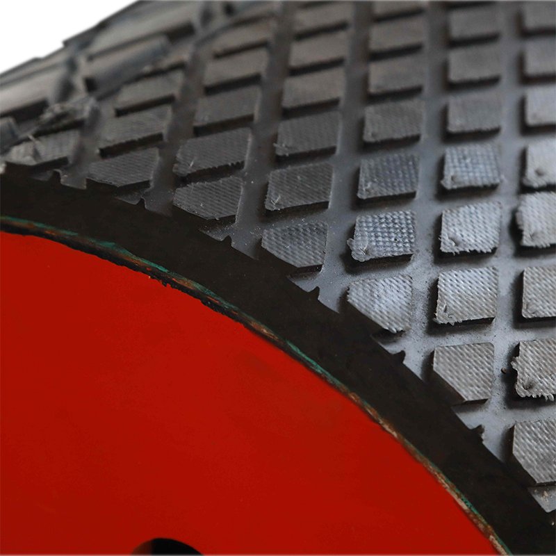 high wear resistant CN layer conveyor mini diamond pulley lagging rubber sheets for mining industry