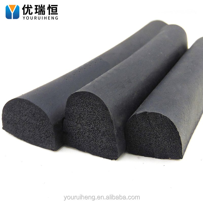 U shape epdm ethylene propylene rubber foam seal, edge anti-collision protection, soft foam sealing strip.